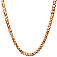 14kt Yellow Gold 22" 4.5mm Curb Link Chain