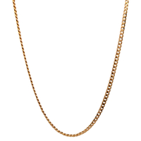 14kt Yellow Gold 18.5" 2.5mm Cuban Link Chain