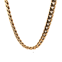  10kt Yellow Gold 25" 9.5mm Hollow Cuban Link Chain