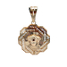 14kt Yellow Gold Medusa Pendant 