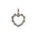 14kt White Gold .70ct tw Diamond Heart Pendant