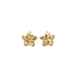 10kt Yellow Gold Flower Stud Earrings