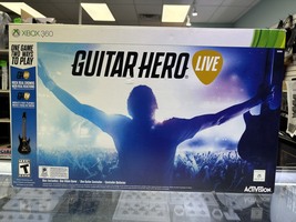 Guitar Hero Live (Microsoft Xbox 360, 2015) Controller/Game/Dongle/Strap In Box