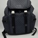 Michael Kors Cooper Backpack - Navy MK Monogram with Silver Buckles