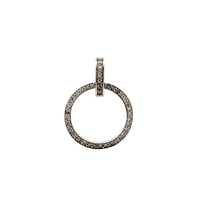 14kt White Gold .60ct tw Diamond Pendant 