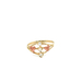  10kt Two Tone Heart Ring