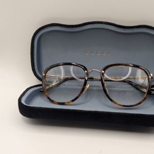 Gucci Tortoise & Gold Sunglasses