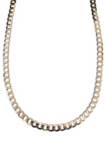 10kt Yellow Gold 26" 7.75mm Hollow Miami Cuban Link Chain