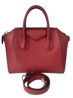 Givenchy Small Antigona Bag Medium Red Grained Leather