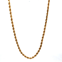 14kt Yellow Gold 24" 3.5mm Rope Chain