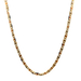 14kt Tri-Color 24" 3.25mm Valentino Link Chain