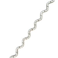  14kt White Gold 3.00ct tw Diamond Bracelet