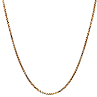 14kt Yellow Gold 18" 1.25mm Box Link Chain