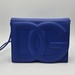 Dolce & Gabbana Women's Blue Leather Shoulder Bag with Large DG Logo