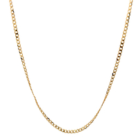 14kt Yellow Gold 18" 2mm Curb Link Chain