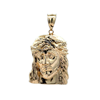 14kt Yellow Gold Jesus Pendant 