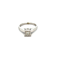  10kt White Gold .35ct tw Diamond Engagement Ring Size 7