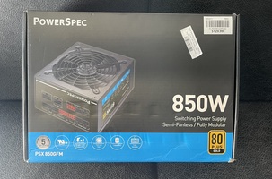 PowerSpec 850 Watt 80 Plus Gold ATX Fully Modular Power Supply