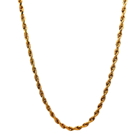 14kt Yellow Gold 20" 2.5mm Hollow Rope Chain