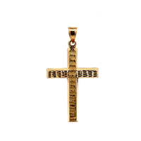 10kt Yellow Gold Cross Pendant 