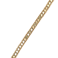 14kt Yellow Gold 7" 6mm Heart Link Bracelet