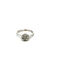 14kt White Gold .30ct tw Cluster Diamond Ring