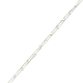 14kt White Gold 9" Double Bead Bracelet 