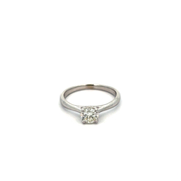 14kt White Gold .68ct tw Round Diamond Solitaire Ring