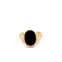 14kt Yellow Gold Onyx Ring