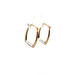 14kt Yellow Gold Diamond Cut Hoop Earrings