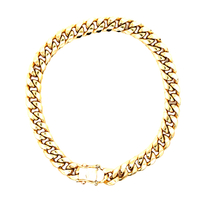 10kt Yellow Gold 8" 7.5mm Hollow Cuban Link Bracelet