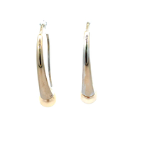 18kt White Gold Pearl Dangling Earrings