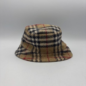 Burberry London Wool Check Bucket Hat 