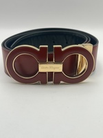 Salvatore Ferragamo Reversible Red & Black Belt 