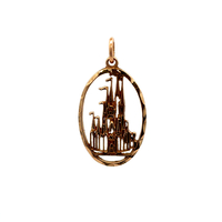 14kt Yellow Gold Disney Castle Pendant