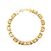 10kt Yellow Gold 7" 6mm Heart & X's Bracelet