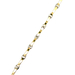 14kt Two Tone 8" 7mm Link Bracelet