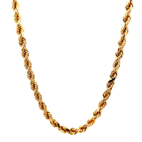 14kt Yellow Gold 18" 4mm Rope Chain