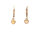 10kt Yellow Gold Heart Opal Dangling Earrings