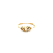 10kt Yellow Gold Diamond & Opal Heart Ring