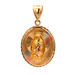 14kt Tri-Color Virgin Mary Pendant