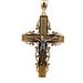 14kt Two Tone Crucifix Cross Pendant 