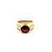 14kt Yellow Gold Red Stone Ring