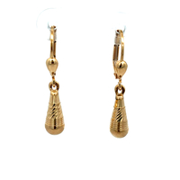  14kt Yellow Gold Teardrop Earrings