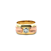 14kt Two Tone Diamond Ring 