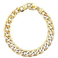  14kt Yellow Gold 8" 8.5mm Curb Link Bracelet 