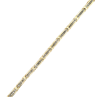 10kt Yellow Gold 7.5" 1.00ct tw Diamond Bracelet  