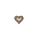 10kt Rose Gold .75ct tw Diamond Heart Pendant 