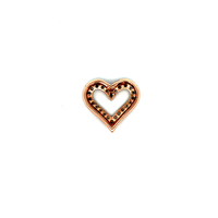 10kt Rose Gold .75ct tw Diamond Heart Pendant 