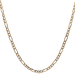 14kt Yellow Gold 20" 2.5mm Diamond Cut Figaro Link Chain